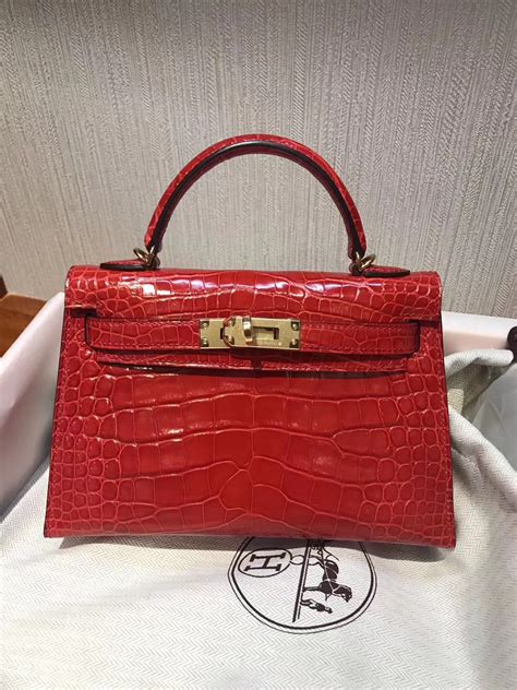 hermes crocodile rouge braise|Hermès Crocodile Bags for Sale .